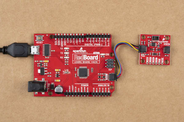 Hardware assembly with RedBoard Qwiic