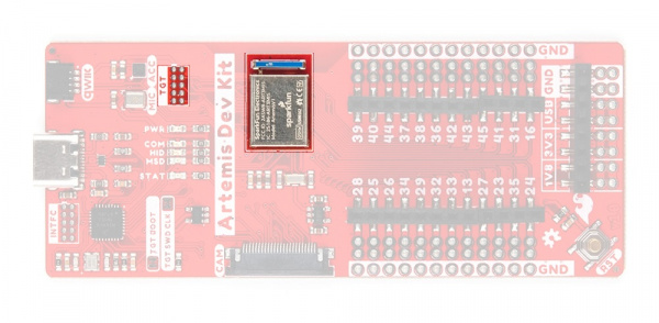 Artemis module and JATG pins