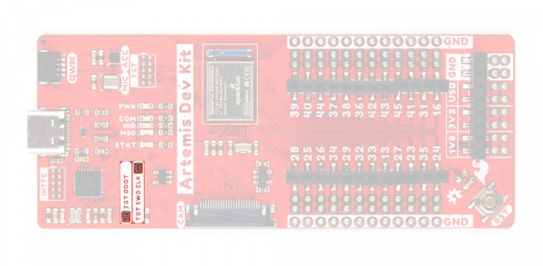 Artemis module and JATG pins