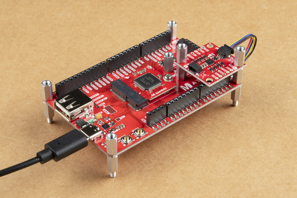 Qwiic-Enabled Device Mounted with Standoffs