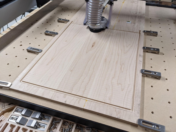 Using CNC to flatten and cut the profile