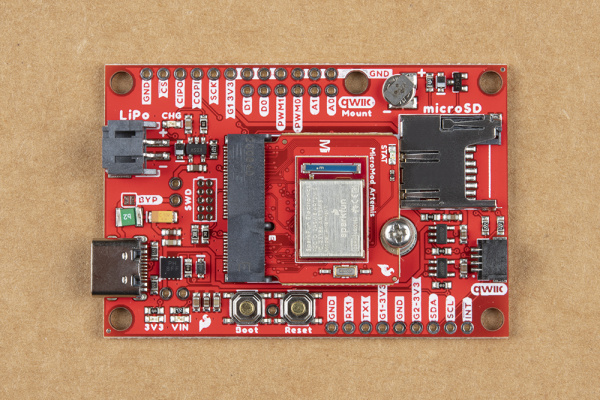 MicroMod Processor Board secured into place on the Data Logging Carrier Board.