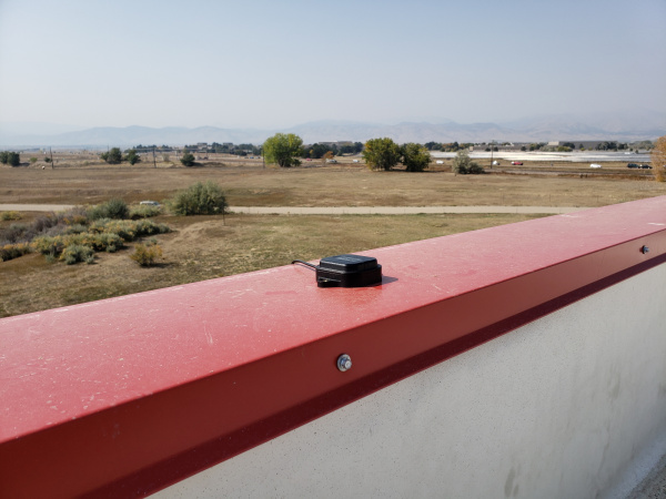 u-blox antenna on SparkFun parapet