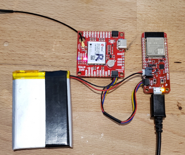 RTK SMA transmitting RTCM over Qwiic to ESP32 Thing Plus