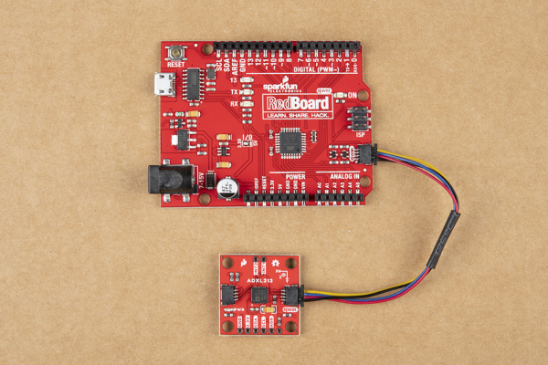 Hardware assembly with RedBoard Qwiic