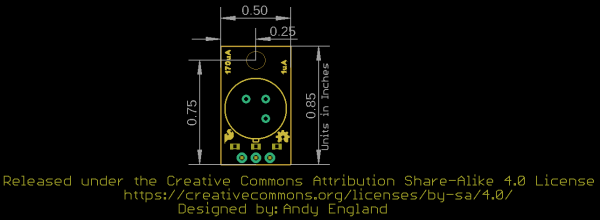 PIR Breakout Board Dimensions