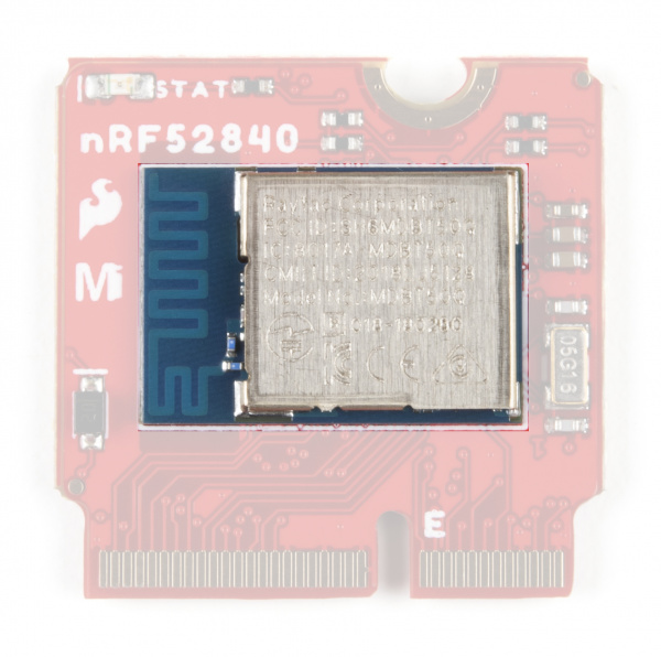 Highlighting the nRF52840 Module.