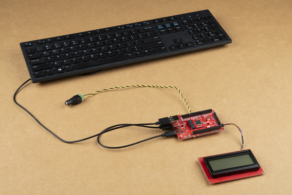 Insert Keyboard into USB breakout board