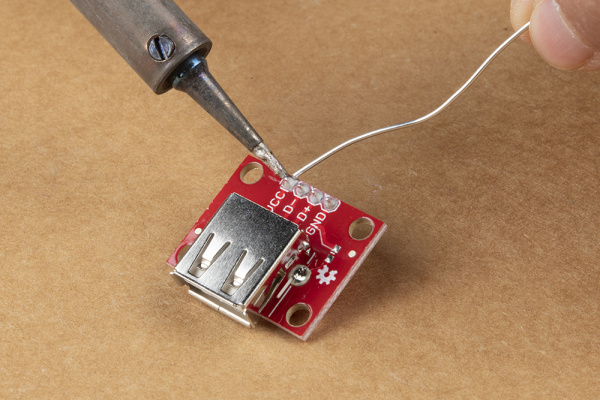 Solder Header Pins to USB Breakout Board