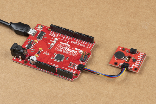 RedBoard Qwiic Connected to Qwiic Haptic Driver for I2C Mode