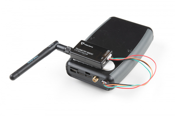 Serial Telemetry Radio mounted to the back of RTK Express