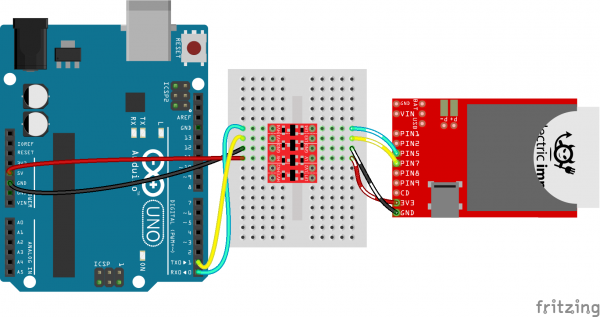 Arduino to Electric Imp serial via BD-LLC