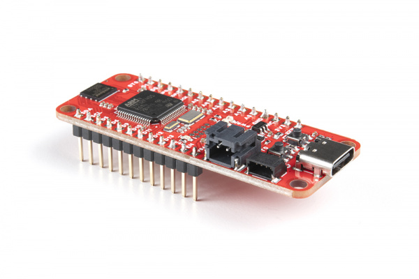 STM32 Thing with male headers soldered