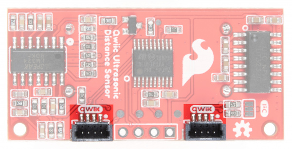 Sensor with the Qwiic connectors highlighted