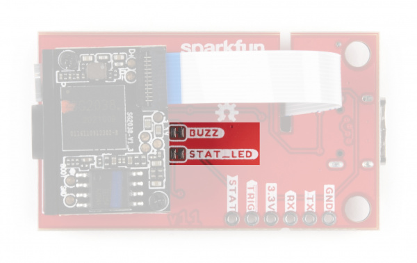 Highlighting the STAT and BUZZ Jumpers. Not pictured: PWR Jumper.