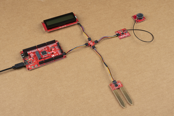 Qwiic MultiPort Connecting Several I2C Devices with One Qwiic Connector on the Qwiic MicroMod Breakout