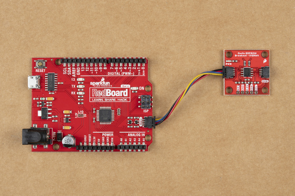 Hardware assembly with RedBoard Qwiic