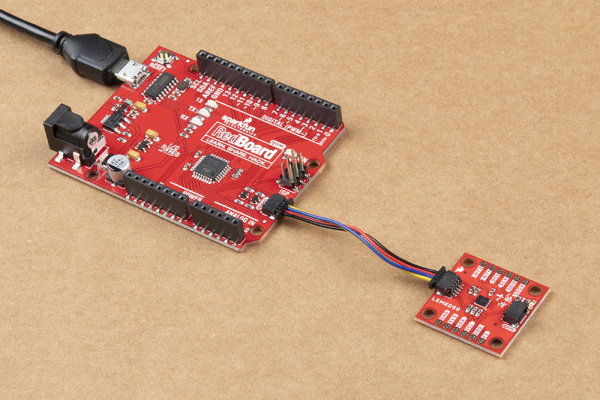 Qwiic Cable Connecting Arduino and LSM6DSO