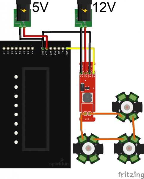 Touch Potentiometer with the Pico Buck and High Power LEDs