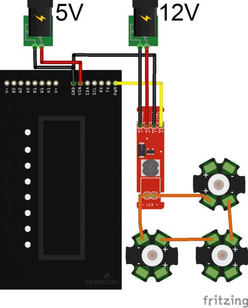 Power Supply - 12V/5V (2A) - TOL-15664 - SparkFun Electronics