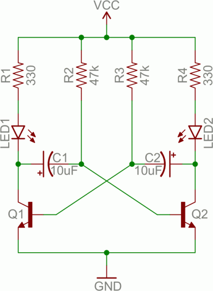 Multivibrator astabil