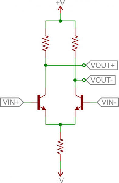 Bộ khuếch đại vi sai - cặp đuôi dài