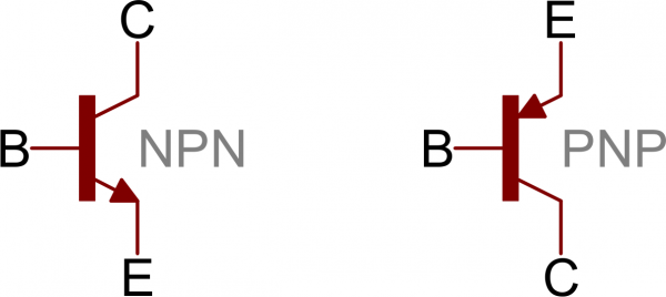 Biểu tượng NPN và PNP