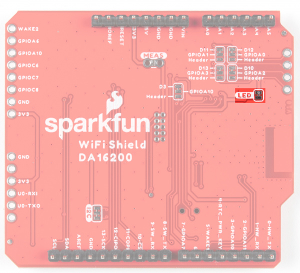 LED Jumper is on the right side of the back of the board - bottom most jumper on that side