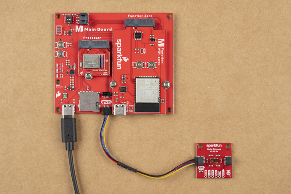Qwiic-Enabled Board Connected