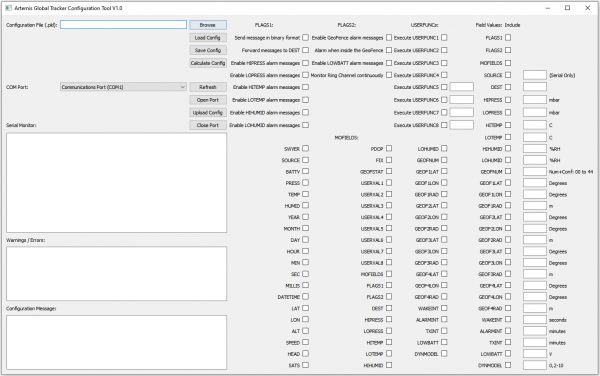 AGT Configuration Tool screenshot.