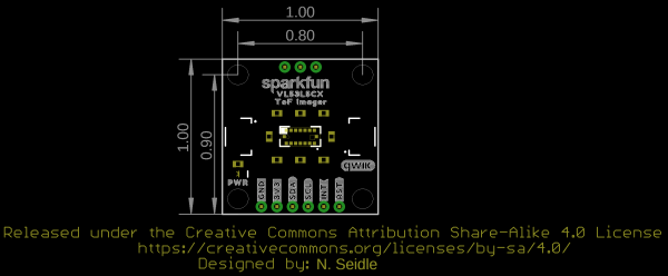 Board measures 1" x 1"