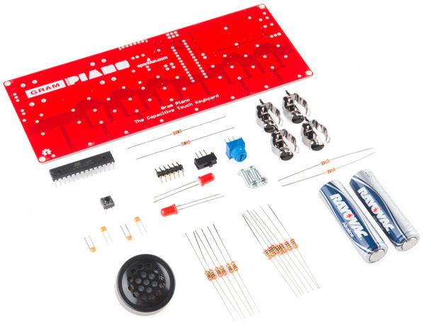 The Gram Piano Kit and all of its parts