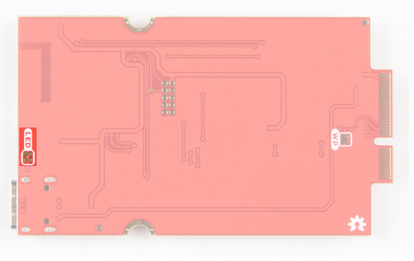 Power LED Jumper is on the back of the board on the opposite side from the M2 connector