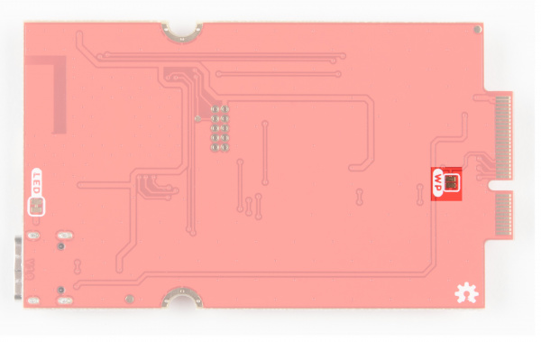 Write protect jumper is on the back of the board just next to the M2 Connector