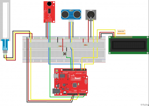 fritzing ultrasonic sensor