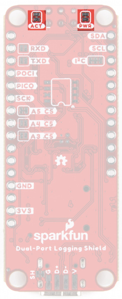 LED jumpers are at the top of the back of the board, next to the mounting