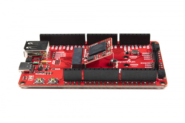 MicroMod Alorium Sno M2 Inserted Into a Carrier Board