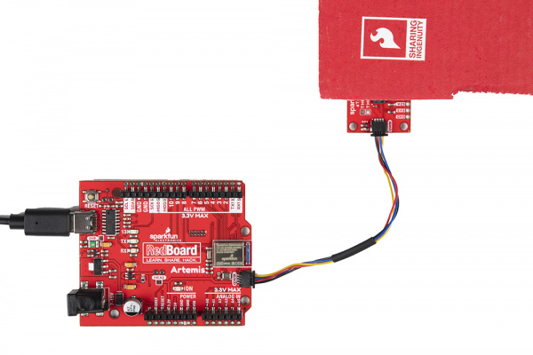 Sensor Partially Covered using Cardboard