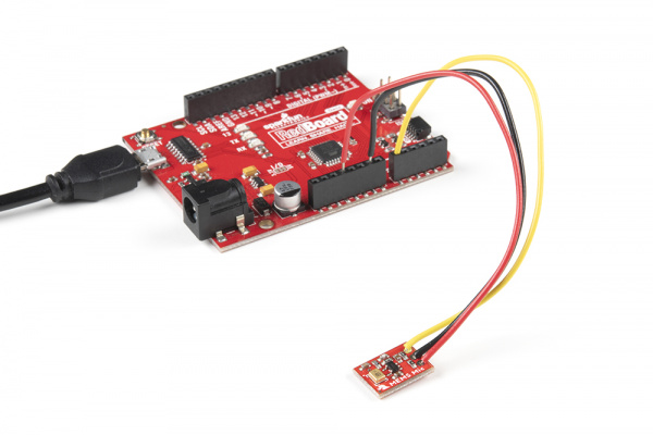 Completed MEMS Microphone Breakout Circuit with RedBoard