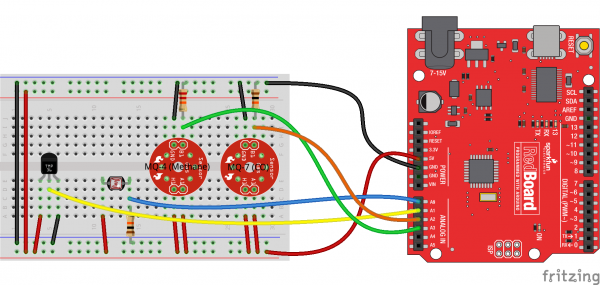 Sensors connect diagram