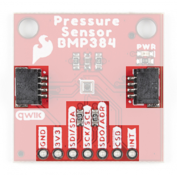 Highlighting Qwiic & PTH header on Standard breakout