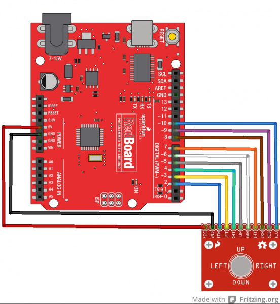 BlackBerry TrackBaller Hook-up Circuit