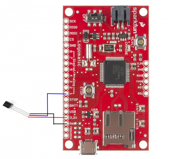 Logomatic and TMP36 Hookup