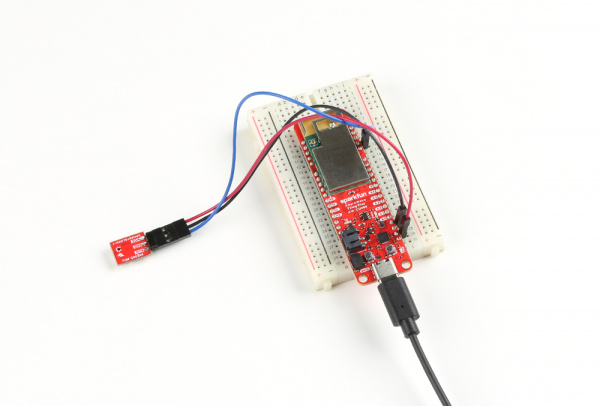  MEMs microphone connected to the AzureWave Thing Plus (AW-CU488) and breadboard
