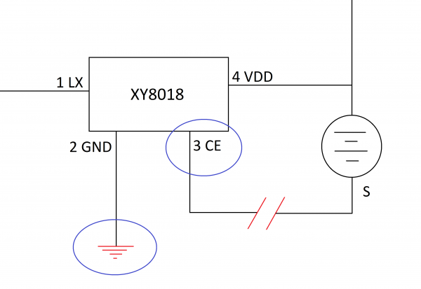 Altered schematic with soil moisture detection probes