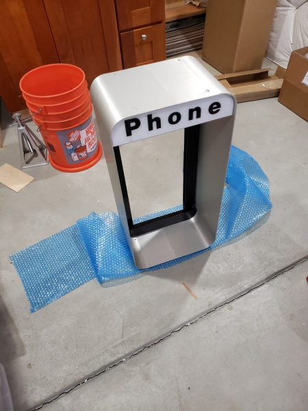 Payphone aluminum shroud