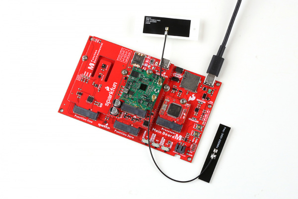 Completed Double Main Board Assembly with Environmental Function Board and antennas.