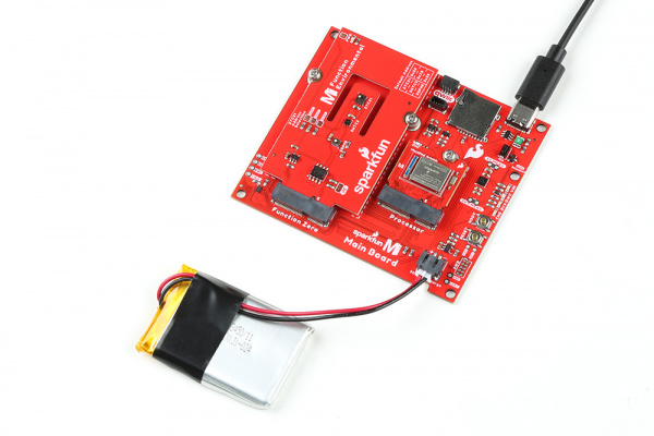 LiPo Battery connected to Main Board - Single