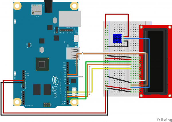 Fritzing LCD