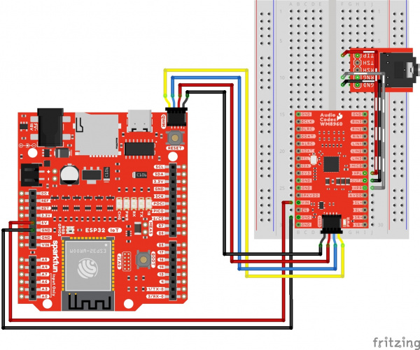 Power, I2C, and Headphone Output